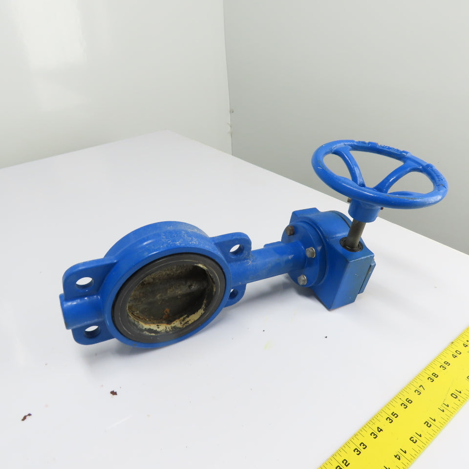 Ohio Valve Co 4100DBL 4" Gear Operated Butterfly Valve 200PSI Buna-N