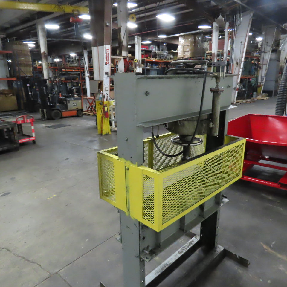 Dake 75PA 75-Ton Hand Operated Air Powered Hydraulic H-Frame Press 4.5"RamTravel