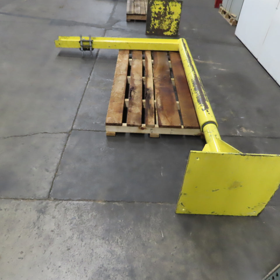1/4 Ton Free Standing Jib Crane 75" Swing 68" Travel 101" Under Beam