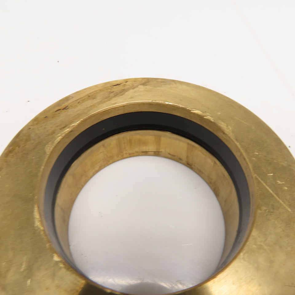 2-1/2" Cylinder Rod 5" OD Flange Brass Seal Bushing 8 Hole Mounting