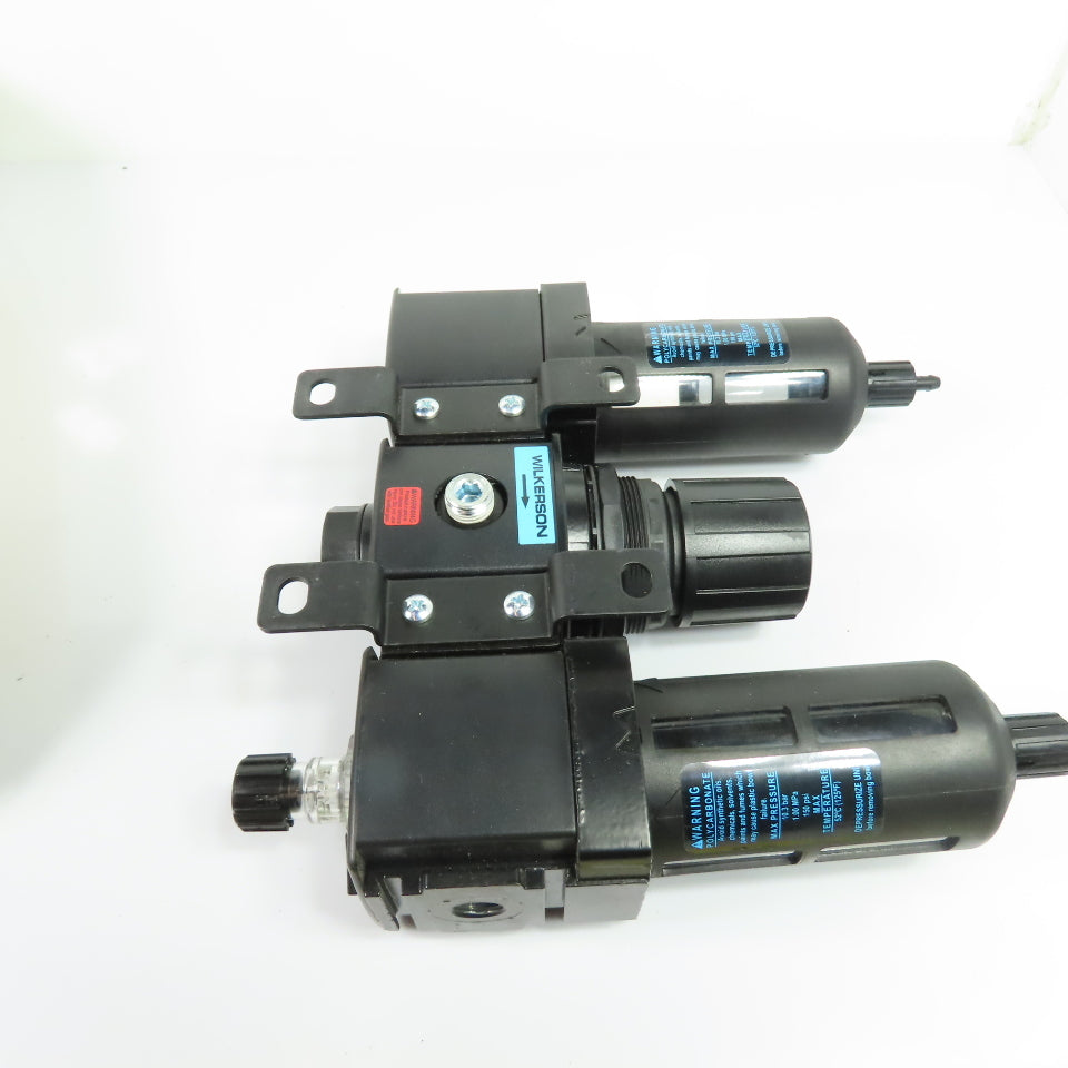 Wilkerson C18-02-FKG0 1/4" NPT Filter Regulator Lubricator FRL Unit NEW