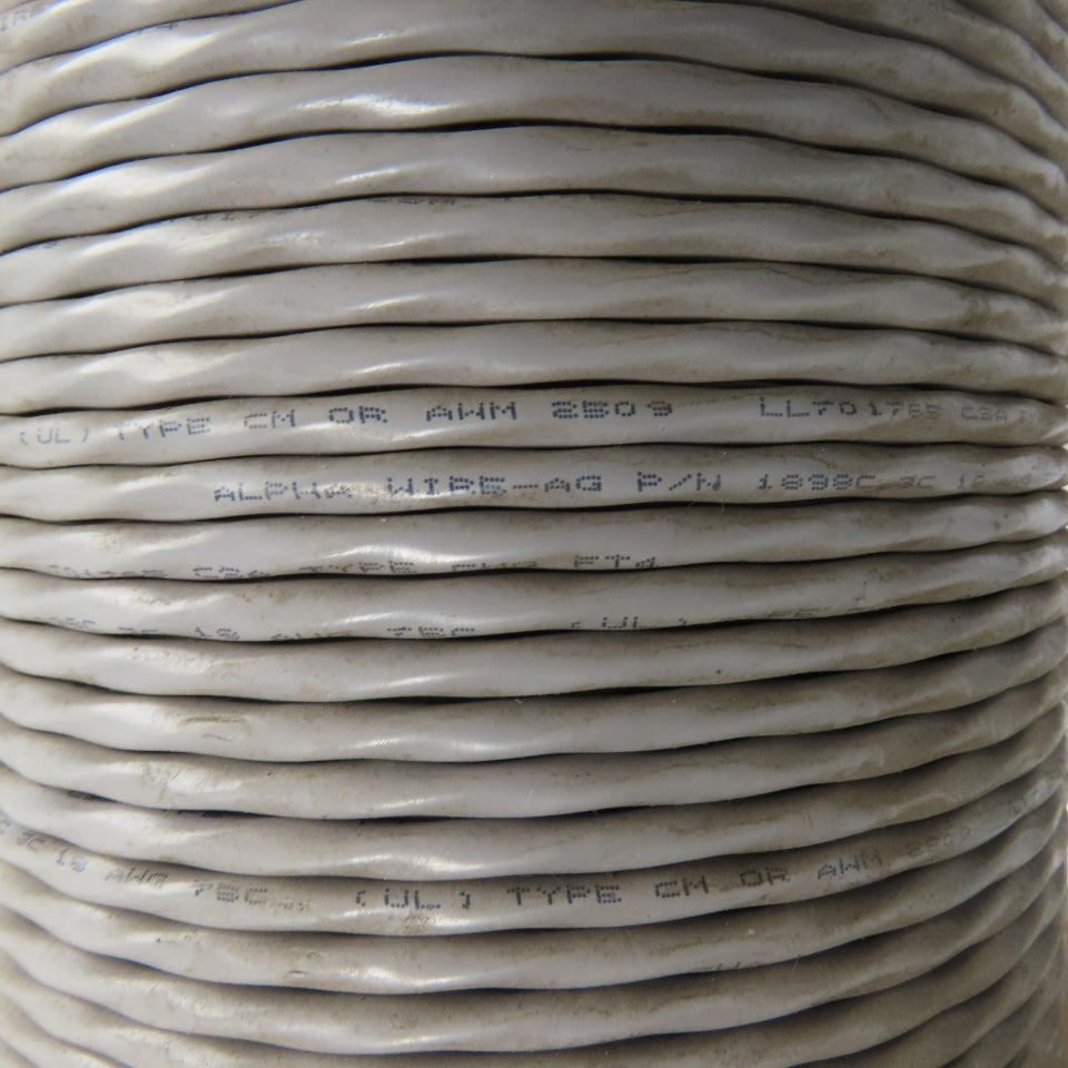 Alpha Wire 1898C 18 AWG 3-Conductor Communication Cable Wire 200'
