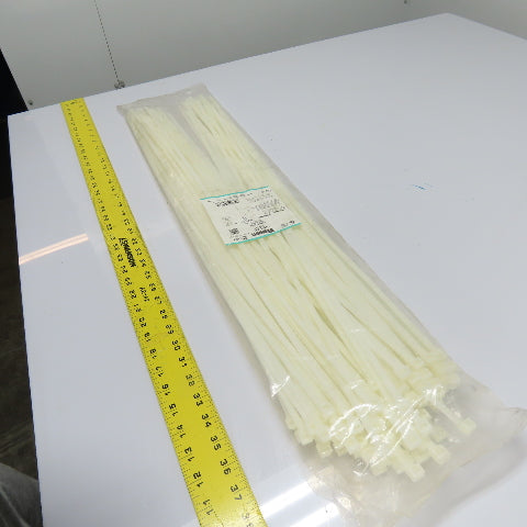 Panduit PLT9LH-C 30.5" 775mm Natural Nylon Cable Ties 120lb Lot Of 100PC