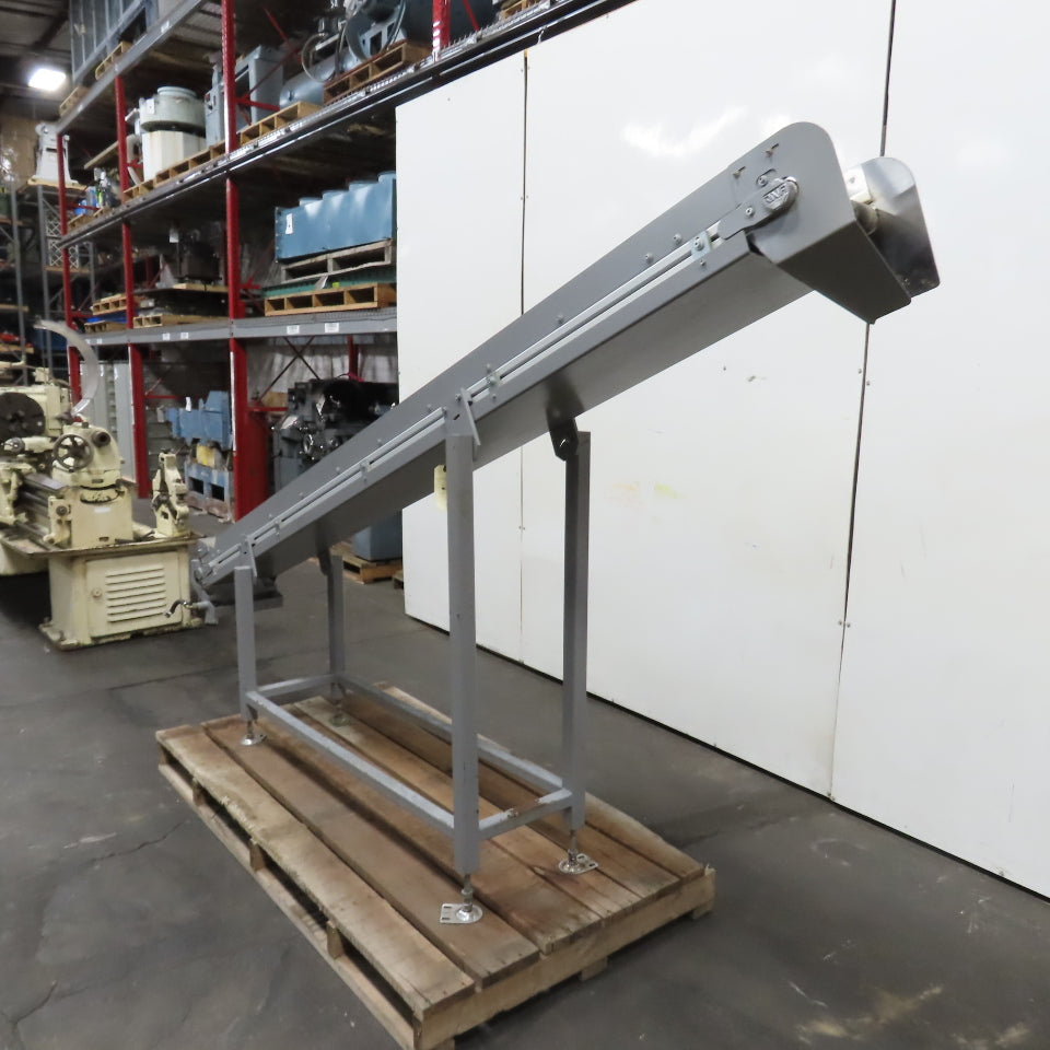RNA FP120 120" x 9" Incline Cleated Belt Conveyor 230/400V 3Ph 6.5FPM Tested