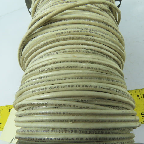 Encore Wire Corp 10 AWG THHN THWN-2 Solid Electrical Wire White 400'