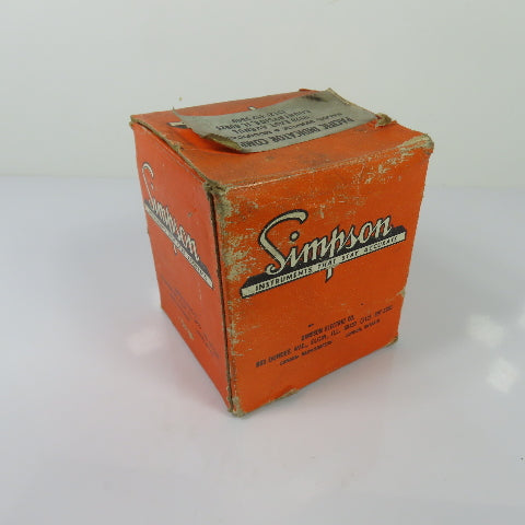 Simpson 18106 1252 0-5 AC Amperes Analog Panel Meter