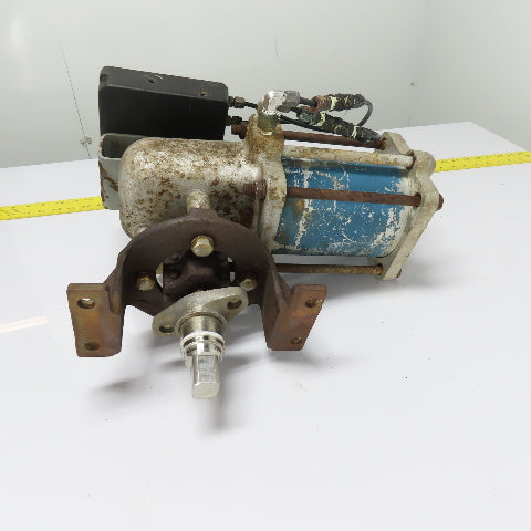Jamesbury ST-200B Pneumatic Actuator 150 PSI Max W/ PMV P-1500 Valve Positioner
