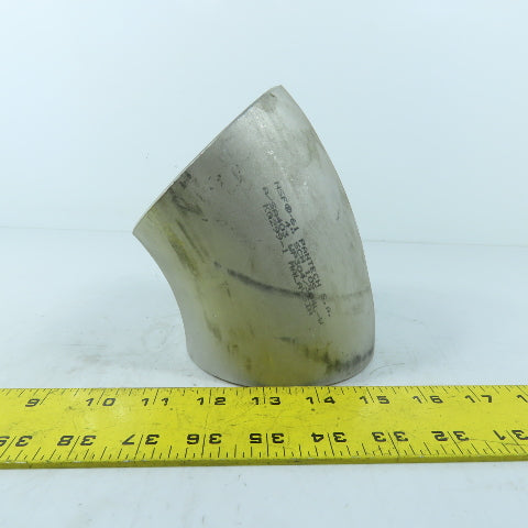 3" Sch 10S Stainless Steel Butt Weld Elbow 45°