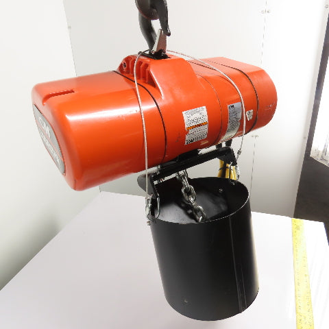 CM Lodestar Model RRS 2Ton 4000LB Electric Chain Hoist 20'Lift 16FPM 230/460 3Ph