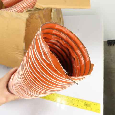 Flexflyte 0213-0400-0001 FLEXFLYTE U-9 4"ID High Temp Flexible Duct Hose Lot/7pc