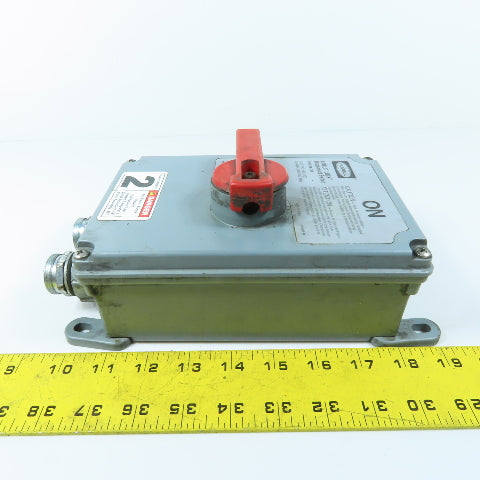 Hubbell HBLDS3 30A Non Fusible Safety Disconnect Switch 600VAC