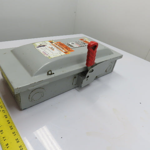 Siemens HF363 100A 3-Pole Fusible Safety Disconnect Switch 600VAC 3Ph