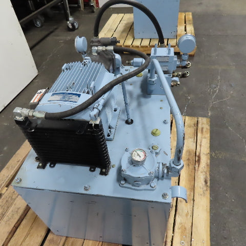 Yuken YA22-B-10-3.7 Hydraulic Power Unit 100L Capacity 3.7kW 480V 3Ph