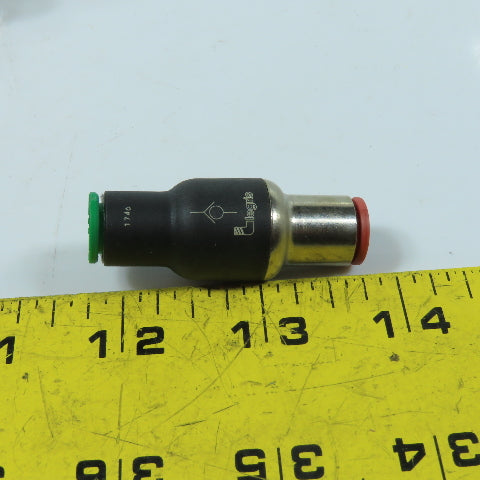 Legris 7996 08 00 (8mm) 5/16" Push-to-Connect In-Line Check Valve