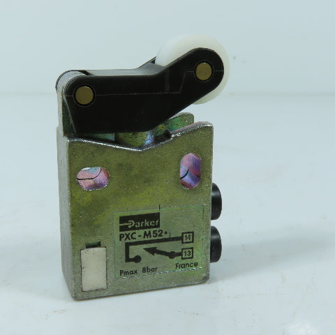 Parker PXC-M52 Pneumatic 3/2 Way Limit Switch 5/32 Push To Connect
