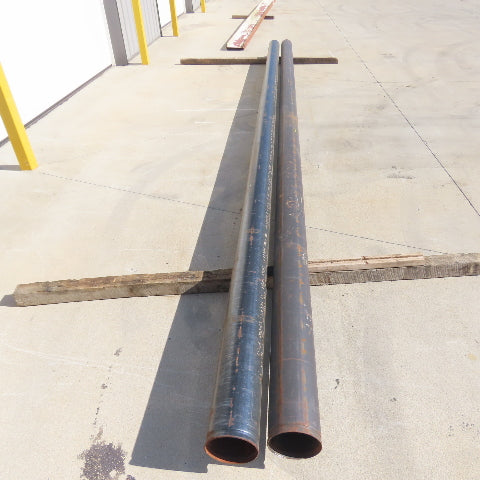 6" NPS SCH 10 Carbon Steel Pipes 6" Nominal 21' Length Lot of 2