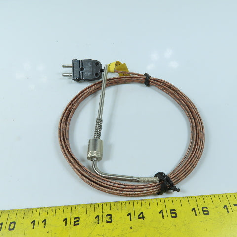 Industrial Thermal Product JP33-04(3/4)-13A-F3180-4 90° Bayonet Thermocouple 15'