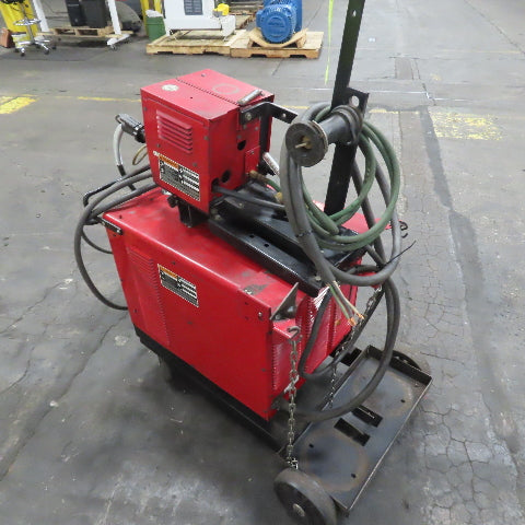 Lincoln CV-300 400A MIG Welder 230/460V 3PH W/ LN-7 Feeder &Wheel Package Tested