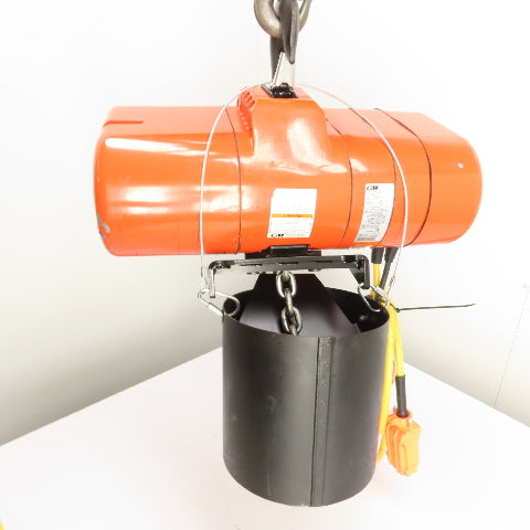 CM Lodestar Model RRS 2Ton 4000LB Electric Chain Hoist 20'Lift 16FPM 230/460 3Ph