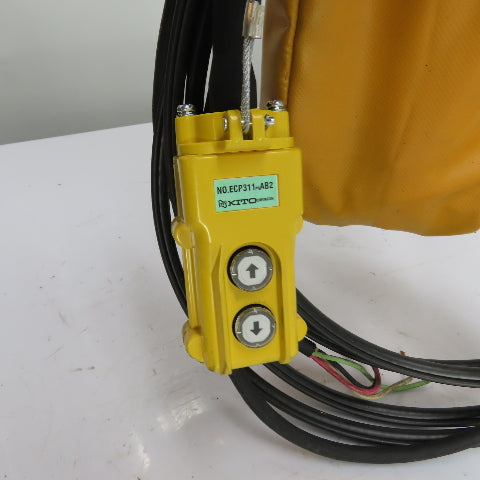 Harrington ER010L 1 Ton 2000LB Electric Chain Hoist 20' Lift 16FPM 460V 3PH