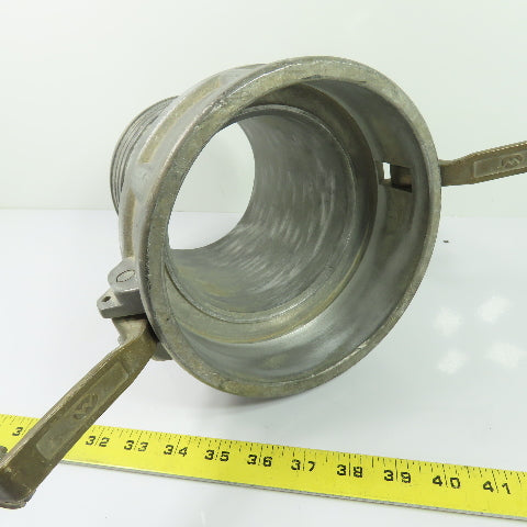6C 6" Aluminum Camlock Coupler Female Cam & Groove