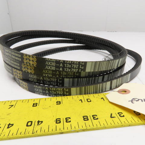 Continental AX30 Conti VX Advance Cogged Classical V-Belt Lot Of 4