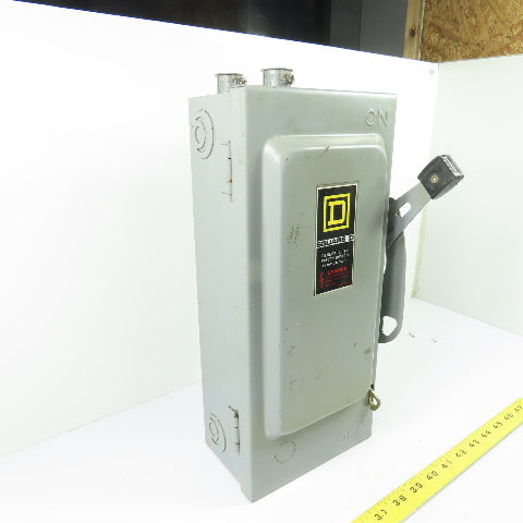 Square D D322N 60A 3-Pole Fusible Safety Disconnect Switch 240VAC