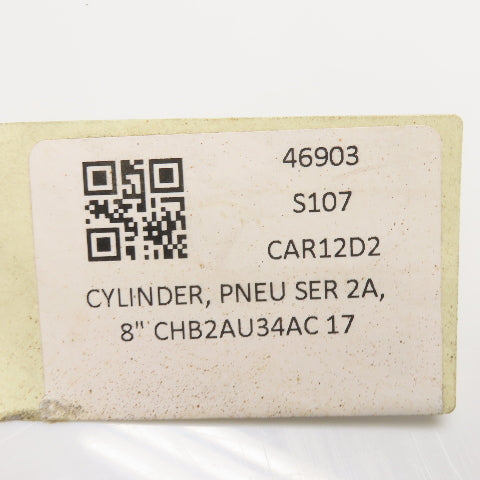 Parker 8" CHB2AU34AC 17 Pneumatic Heavy Duty Tie Rod Cylinder 8" Bore