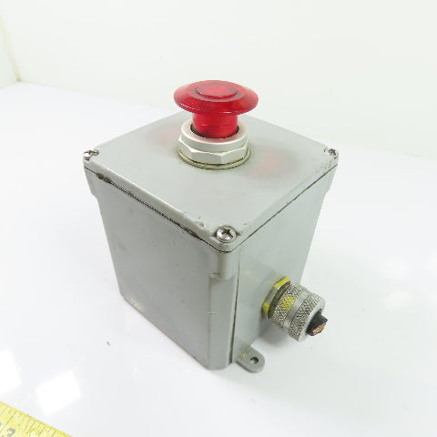 Red Pushbutton Control Station Enclosure 4" x 4" x 4"