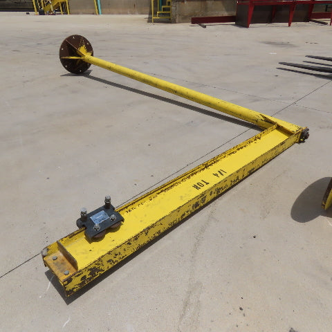 1/4 Ton Capacity Free Standing 360° Swivel Jib Crane 80" Swing 12' Headroom