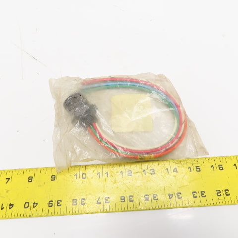 Brad Harrison 3R9004A20A120 9P Female Straight Connector 12" #16 AWG