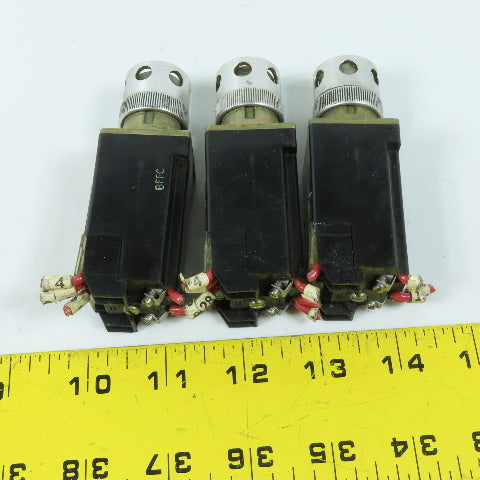Allen Bradley 800MR-PGA16S 110/120V White Illuminated Push Button Lot Of 3
