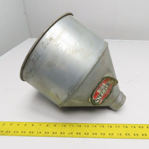 Behrens 945 Galvanized Barrel Funnel with Threads 2" NPT Connection