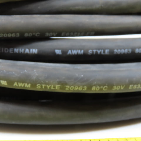 Heidenhain 332115-12 Feedback Adapter Cable M23 17-Pin to D-Sub 15-Pin 12m