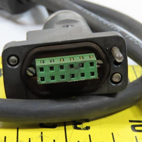 Heidenhain ID369124-01 12-Pin Round Male to 12-Position Female Encoder Cable 3'