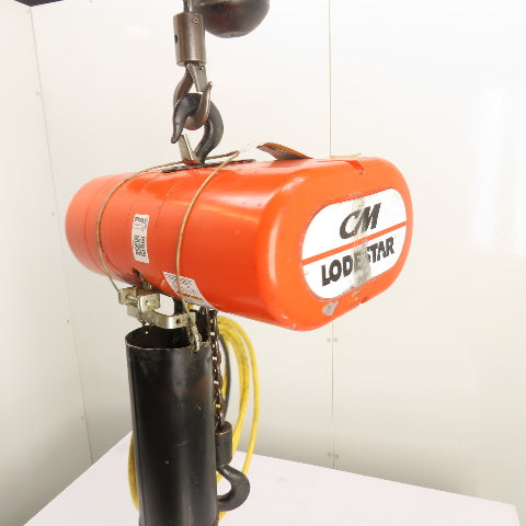 CM Lodestar Model L 1Ton 2000LB Electric Chain Hoist 15'Lift 16FPM 230/460 3Ph