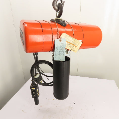 CM Lodestar Model L 1Ton 2000LB Electric Chain Hoist 15'Lift 16FPM 230/460 3Ph
