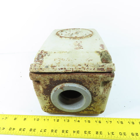 GE 149C4914G2 Vintage Cast Iron Slanted Motor Terminal Box 9-3/4" x 6-1/2"