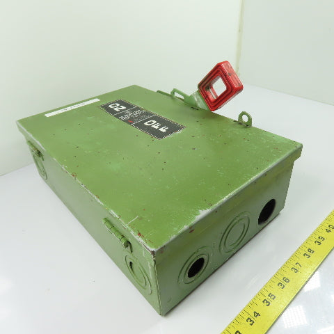 General Electric TH3361 30A Fusible Safety Disconnect Switch 600VAC 250VDC