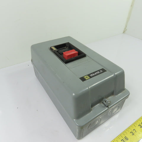Square D 2510 MBG2 NEMA Size M-0 Manual Starter 600V Max 3Ph