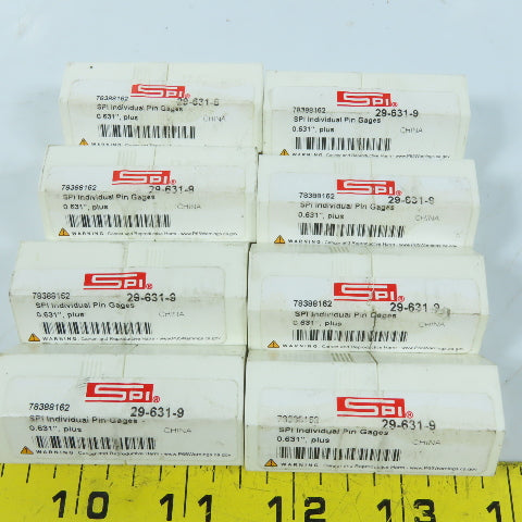SPI Class ZZ Individual Pin Gage .639+ Lot Of 8