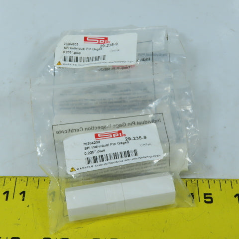 SPI 29-235-9 Class ZZ Individual Pin Gage 0.235"+ Lot Of 4