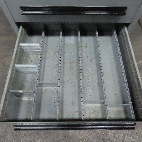 Stanley Vidmar 6 Drawer Small Parts Tools Storage Shop Cabinet 28" X 30" X 44.5"