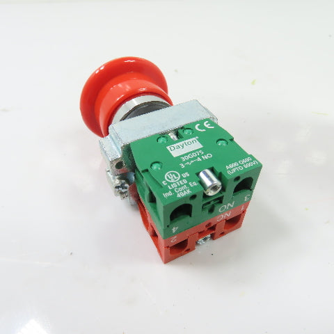 Dayton 30G251 22mm Emergency Stop Push-Pull Switch NEW