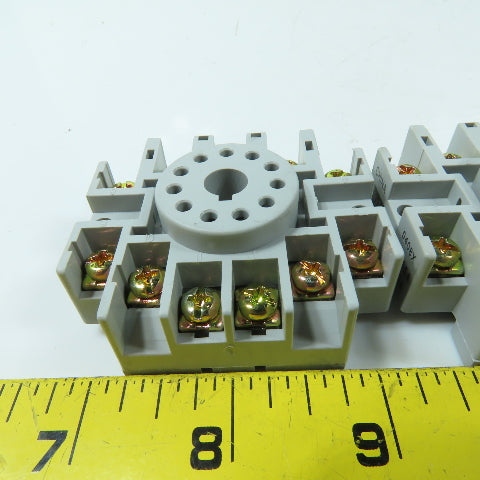 Dayton 6X156M 11-Pin Relay Sockets 300V 15A 600V 5A Lot of 3