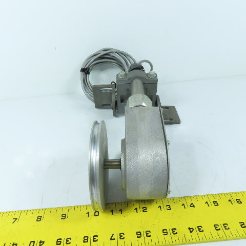 Red Lion ZFG0010C Shaft Encoder with Mounting Bracket and WF-1000-0R Wheel