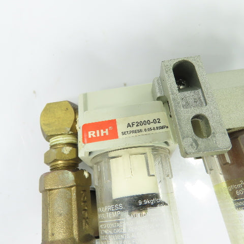 SMC AR2000-02-R AFM2000-02-R Air Pressure Regulator Filter Lubricator 1/4" NPT