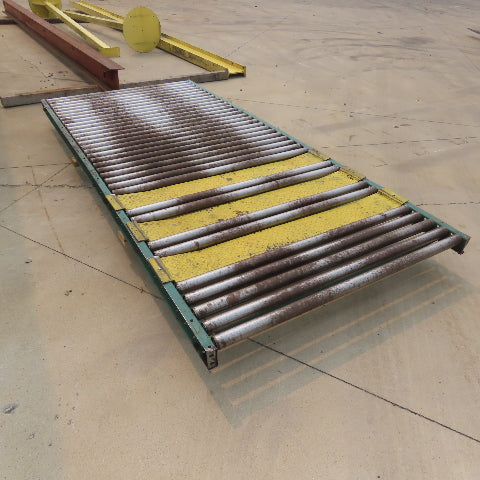 54" W x 120" (10') L Steel Gravity Roller Conveyor 51" BF 2"OD Roller
