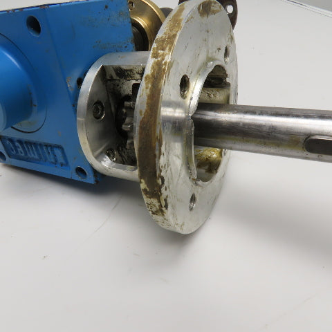 Unimec TP 204 1 Tom 1:5 Ratio Mechanical Screw Jack Actuator Flange Mount