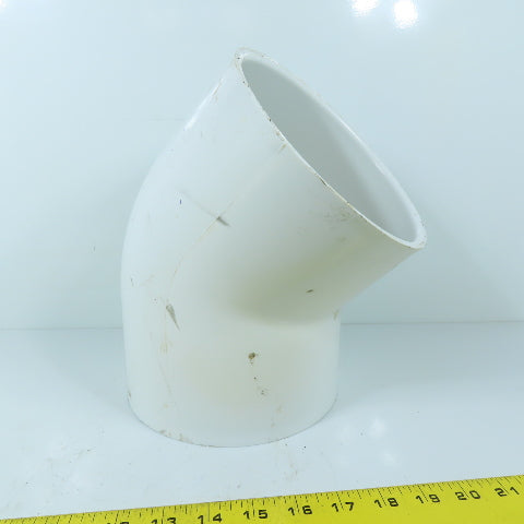 Spears 417-060 6" 45 Deg PVC Schedule 40 Pipe Elbow Fitting